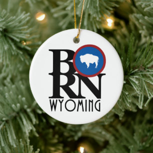 GEBOREN Wyoming Keramik Ornament