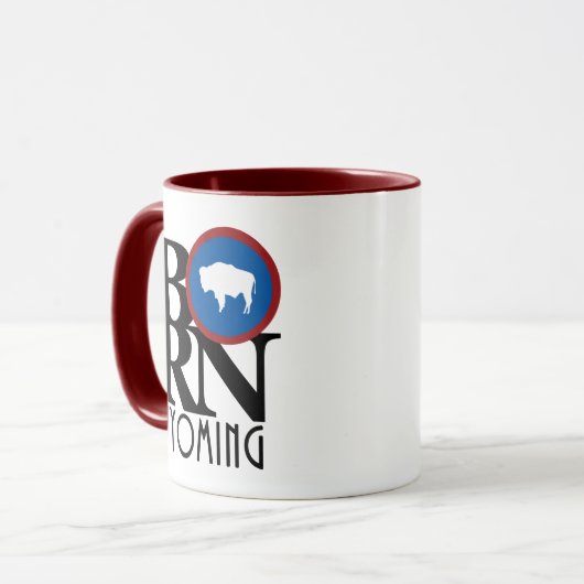 GEBOREN Wyoming Tasse (Vorderseite Links)