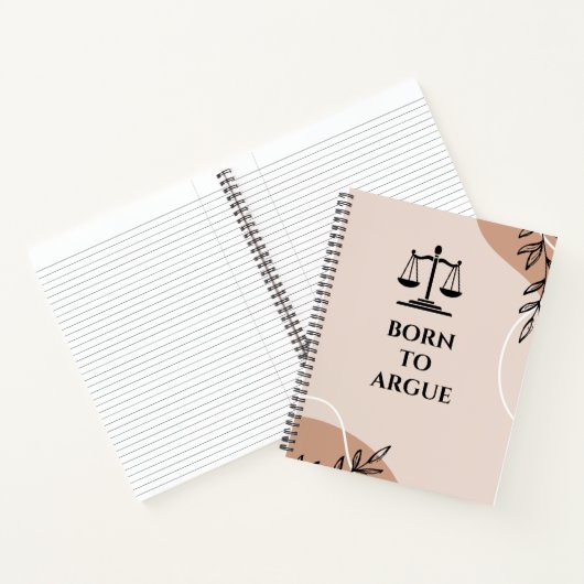 Geboren zu Argue: Ein Notebook für zukünftige Anwä Notizblock (Innenseite)