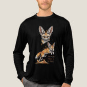 Geboren zu aufstehen - Fennec Fox Wüste Kunstmuseu Tri-Blend Shirt (Vorderseite)