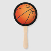 Geboren zu Ball Basketball Kindergeburtstag Fächer (Rückseite)