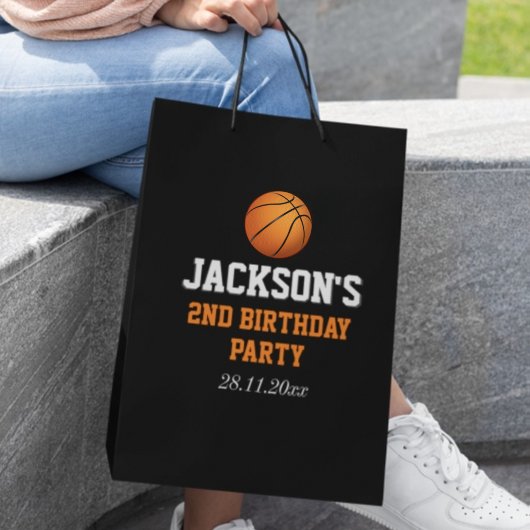 Geboren zu Ball Basketball Kindergeburtstag Mittlere Geschenktüte