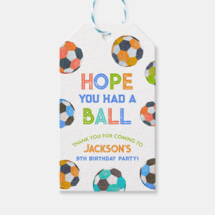 Geboren zu Ball Soccer Geburtstagsparty Danke für  Geschenkanhänger