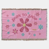 Geboren zu bestellen dekorative Throw Blanket Decke (Vorderseite)