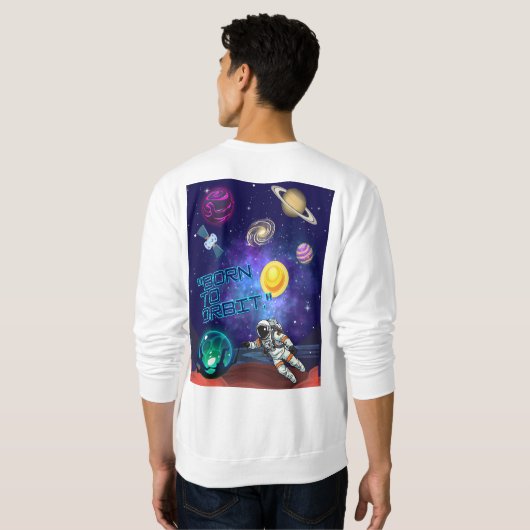 GEBOREN ZU BESTELLEN SWEATSHIRT (Schwarz voll)