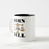 Geboren zu Bill Anwalt Zweifarbige Tasse (Vorderseite Links)
