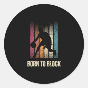 Geboren zu blockieren runder aufkleber