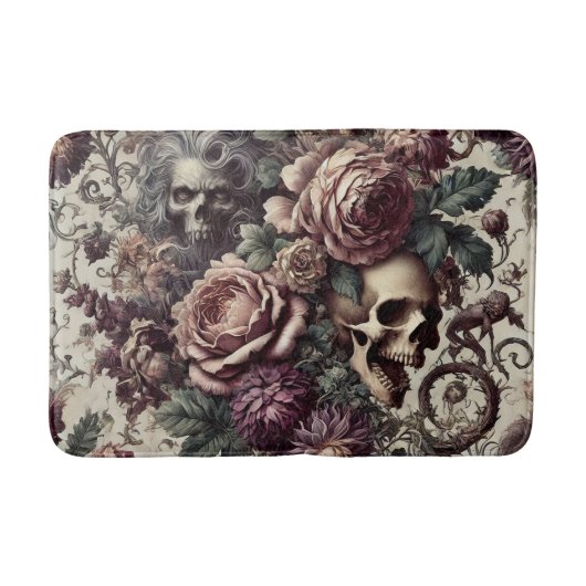 Geboren zu blühen - Gotisch Viktorianisch Badematte (Vorderseite)