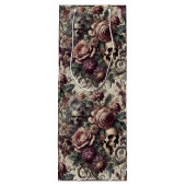 Geboren zu blühen - Gotisch Viktorianisch Geschenktüte Für Weinflaschen (Rückseite)