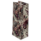 Geboren zu blühen - Gotisch Viktorianisch Geschenktüte Für Weinflaschen (Rückseite Schrägansicht)
