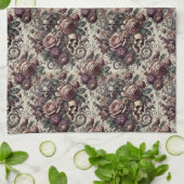 Geboren zu blühen - Gotisch Viktorianisch Geschirrtuch (Gefaltet)