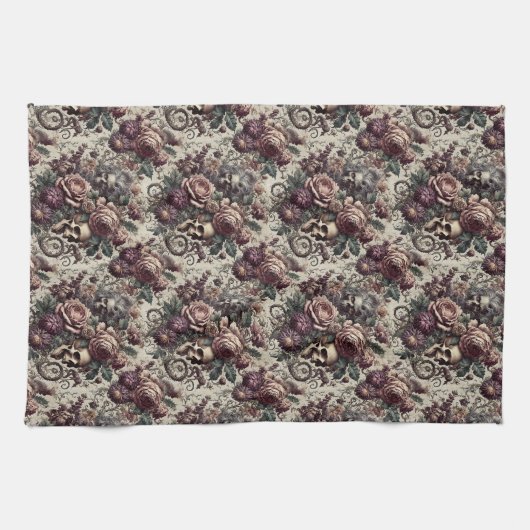 Geboren zu blühen - Gotisch Viktorianisch Geschirrtuch (Horizontal)