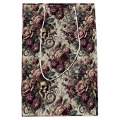 Geboren zu blühen - Gotisch Viktorianisch Mittlere Geschenktüte (Vorderseite)