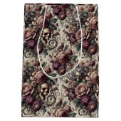 Geboren zu blühen - Gotisch Viktorianisch Mittlere Geschenktüte (Rückseite)