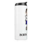 Geboren zu Böhmischer männlicher Golfer Thermal Tu Thermosbecher (Nach links gedreht)