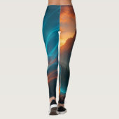 Geboren zu brennen Gothic Hexenmuster Leggings (Rückseite)