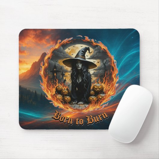 Geboren zu Burn Hexe Mousepad (Mit Mouse)