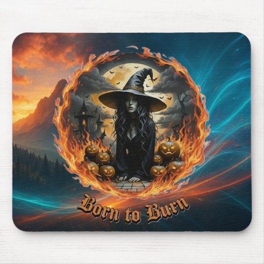 Geboren zu Burn Hexe Mousepad (Vorne)