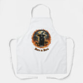 Geboren zu Burn Hexe Schürze - Meister der Küche (Vorderseite)