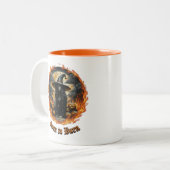 Geboren zu Burn Witwen Halloween Tasse (Vorderseite Links)