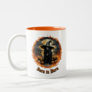 Geboren zu Burn Witwen Halloween Tasse