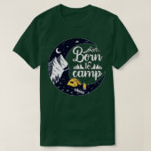 Geboren zu Camp Mountains Wolf Moon T-Shirt (Design vorne)