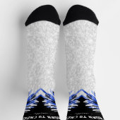 Geboren zu Chef / Tanz - Blue Socks Socken (Oben)