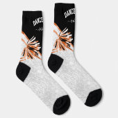 Geboren zu Chef / Tanz - Orangefarbene Socken (Rechts)