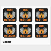 Geboren zu Chunk Quadratischer Aufkleber (Blatt)