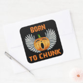Geboren zu Chunk Quadratischer Aufkleber (Umschlag)