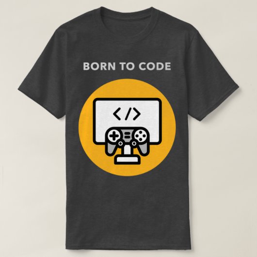 geboren zu Code 4 T-Shirt (Design vorne)