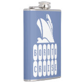 Geboren zu Cruise. Ein Geschenk für den Kreuzweg Flachmann (Rechts)