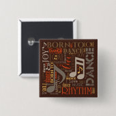 Geboren zu Dance Brown ID277 Button (Vorne & Hinten)