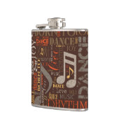 Geboren zu Dance Brown ID277 Flachmann (Links)