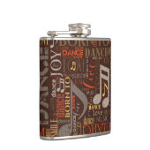 Geboren zu Dance Brown ID277 Flachmann (Rechts)