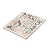 Geboren zu Dance Brown ID277 Fliese (Seite)