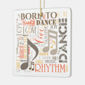 Geboren zu Dance Brown ID277 Keramikornament (Links)