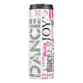 Geboren zu Dance Pink Gray ID277 Thermosbecher (Rückseite)