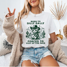 Geboren zu Dilly Dally Cowboy Cat Meme Funny Anima