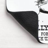 Geboren zu Dilly Dally Funny Cowboy Cat Y2k Meme Mousepad (Ecke)