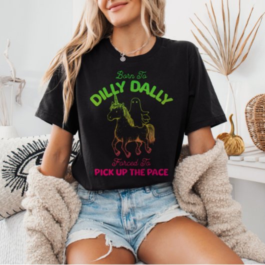Geboren zu Dilly Dally Gradient Ghost Riding Unico T-Shirt
