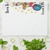 Geboren zu Dilly Dally Sloth Geschirrtuch (Gefaltet)