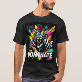 Geboren zu Dominate - Fierce Tiger Neon T - Shirt