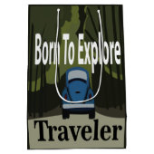 Geboren zu entdecken Road Trip Mittlere Geschenktüte (Rückseite)