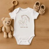 "Geboren zu fahren" Baby Horse Bodysuit | Reittier Baby Strampler