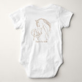 "Geboren zu fahren" Baby Horse Bodysuit | Reittier Baby Strampler (Rückseite)