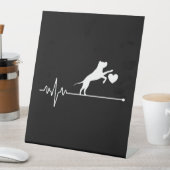 Geboren zu fahren Chihuahua Motorrad Kunst drucken Sockelschild (In Situ)