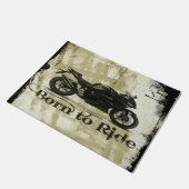 Geboren zu fahren fußmatte (Schrägansicht)