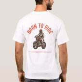 Geboren zu fahren | Motorradtherapie. T-Shirt (Rückseite)