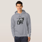 Geboren zu fahren Personalisierter Name Hoodie (Vorne ganz)